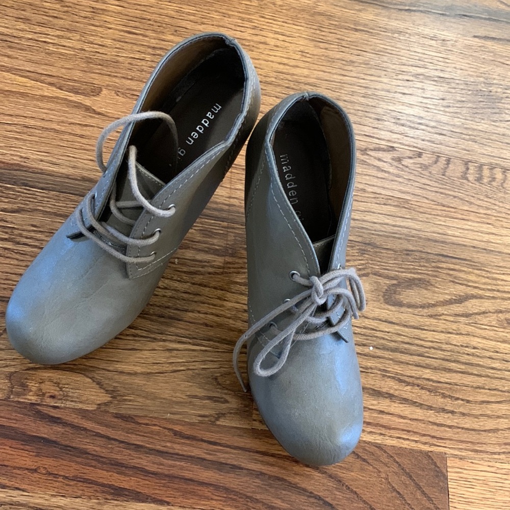Taupe Spike Heeled Madden Girl Booties